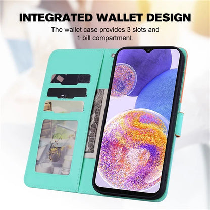 Cartoon Pet Series for Samsung Galaxy A23 4G / A23 5G (Global Version) Case Wallet Phone Cover
