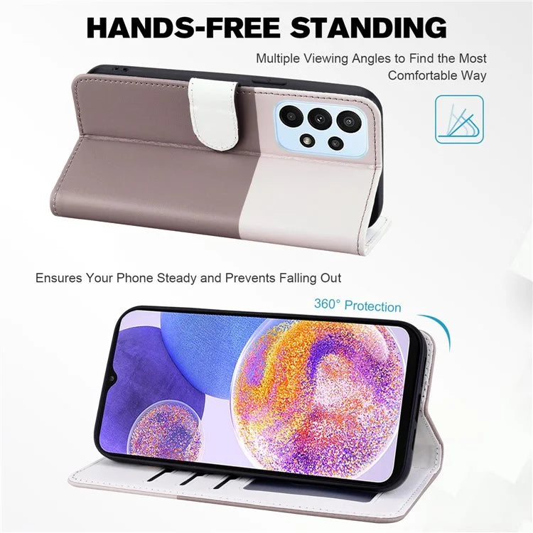 Cartoon Pet Series for Samsung Galaxy A23 4G / A23 5G (Global Version) Case Wallet Phone Cover
