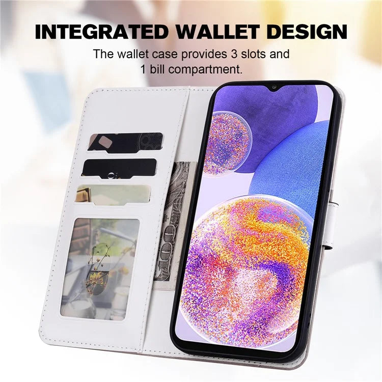 Cartoon Pet Series for Samsung Galaxy A23 4G / A23 5G (Global Version) Case Wallet Phone Cover