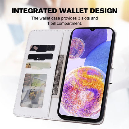 Cartoon Pet Series for Samsung Galaxy A23 4G / A23 5G (Global Version) Case Wallet Phone Cover