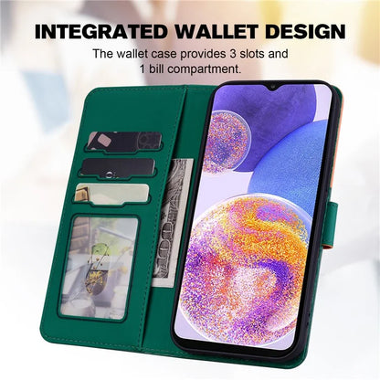 Cartoon Pet Series for Samsung Galaxy A23 4G / A23 5G (Global Version) Case Wallet Phone Cover