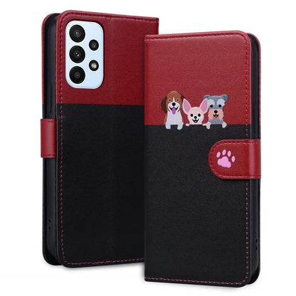 Cartoon Pet Series for Samsung Galaxy A23 4G / A23 5G (Global Version) Case Wallet Phone Cover