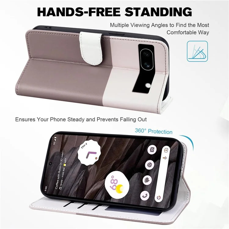 Cartoon Pet Series for Google Pixel 7a Shockproof Case Wallet Phone Cover