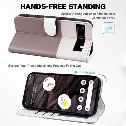 Cartoon Pet Series for Google Pixel 7a Shockproof Case Wallet Phone Cover
