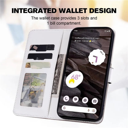 Cartoon Pet Series for Google Pixel 7a Shockproof Case Wallet Phone Cover