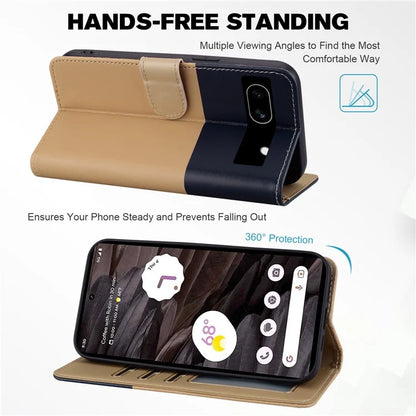 Cartoon Pet Series for Google Pixel 7a Shockproof Case Wallet Phone Cover