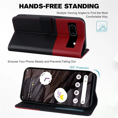 Cartoon Pet Series for Google Pixel 7a Shockproof Case Wallet Phone Cover