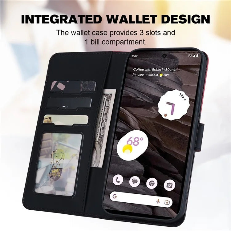 Cartoon Pet Series for Google Pixel 7a Shockproof Case Wallet Phone Cover