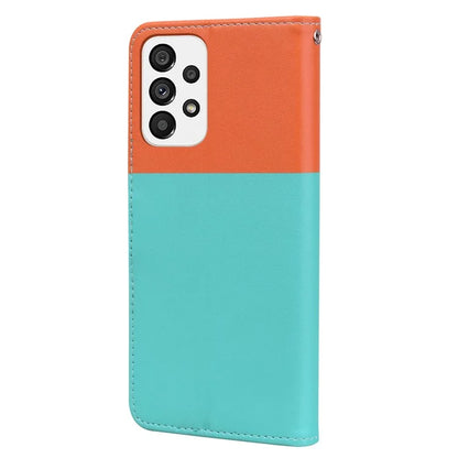 Cartoon Pet Series for Samsung Galaxy A73 5G Wallet Phone Case Leather Flip Cover