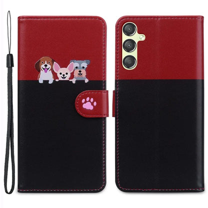 Cartoon Pet Series for Samsung Galaxy A24 4G (162.1 x 77.6 x 8.3mm) Case Anti-Drop Wallet Phone Cover