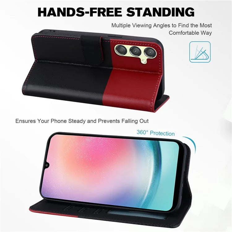 Cartoon Pet Series for Samsung Galaxy A24 4G (162.1 x 77.6 x 8.3mm) Case Anti-Drop Wallet Phone Cover