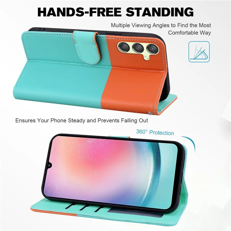 Cartoon Pet Series for Samsung Galaxy A24 4G (162.1 x 77.6 x 8.3mm) Case Anti-Drop Wallet Phone Cover
