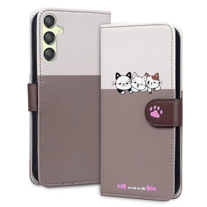 Cartoon Pet Series for Samsung Galaxy A24 4G (162.1 x 77.6 x 8.3mm) Case Anti-Drop Wallet Phone Cover