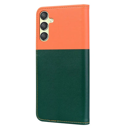 Cartoon Pet Series for Samsung Galaxy A24 4G (162.1 x 77.6 x 8.3mm) Case Anti-Drop Wallet Phone Coverish Green