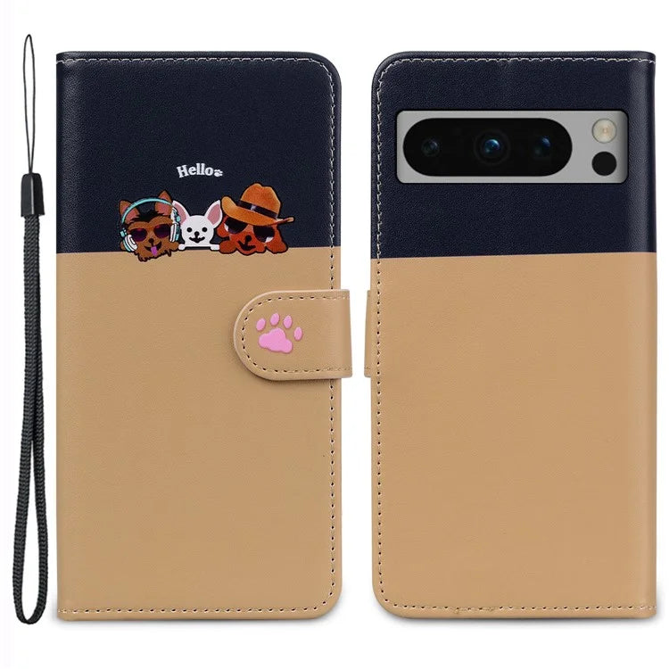 For Google Pixel 8 Pro Shockproof Case Anti-Drop Leather Flip Cover