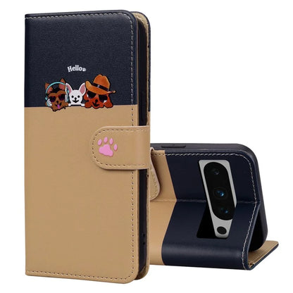 For Google Pixel 8 Pro Shockproof Case Anti-Drop Leather Flip Cover