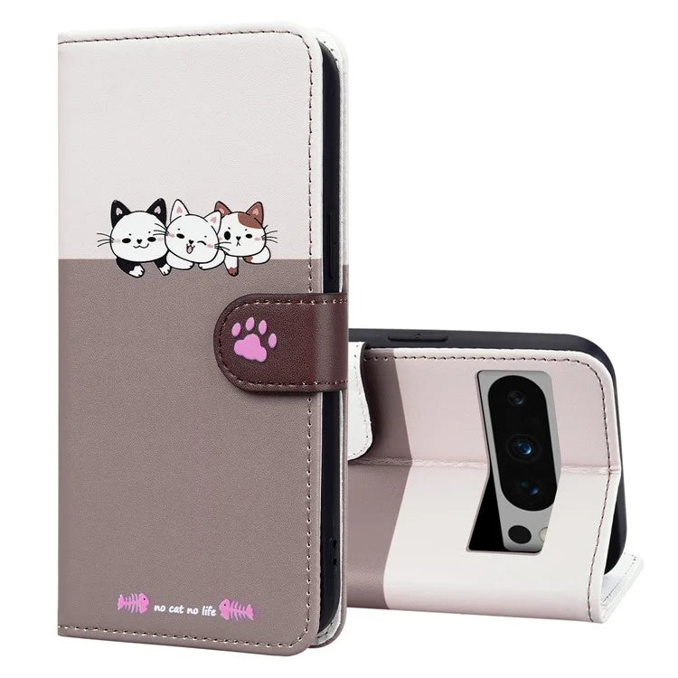 For Google Pixel 8 Pro Shockproof Case Anti-Drop Leather Flip Cover