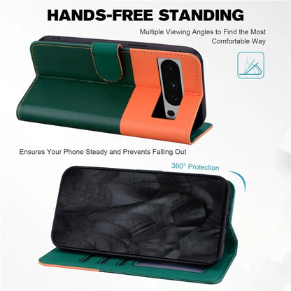 For Google Pixel 8 Pro Shockproof Case Anti-Drop Leather Flip Cover