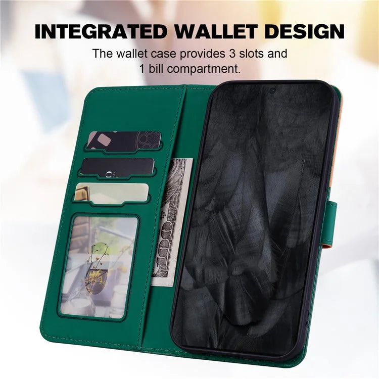 For Google Pixel 8 Pro Shockproof Case Anti-Drop Leather Flip Cover