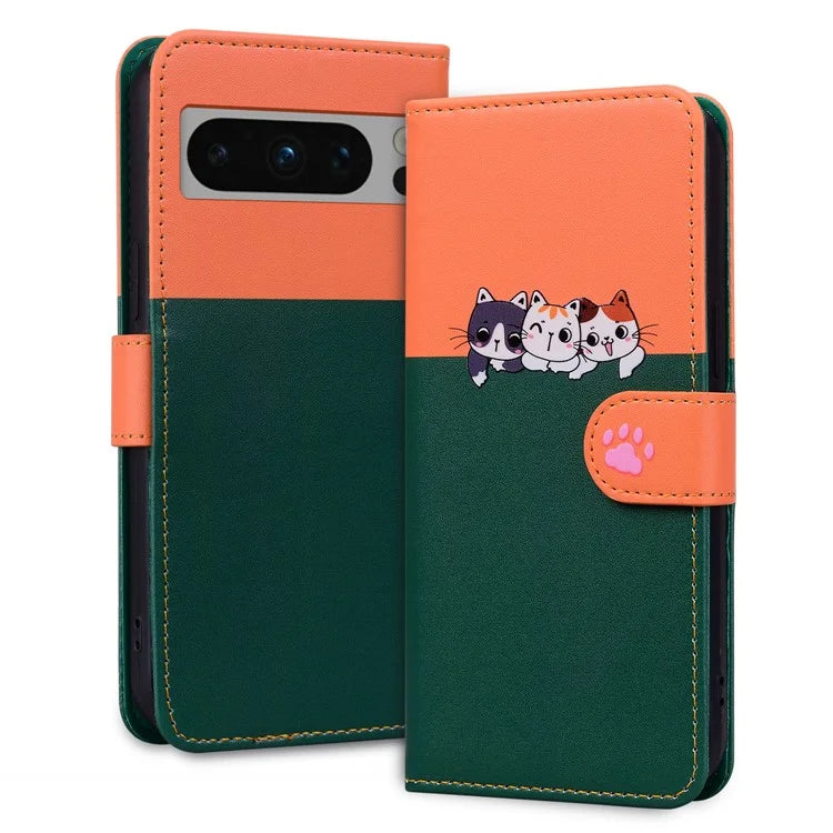 For Google Pixel 8 Pro Shockproof Case Anti-Drop Leather Flip Cover