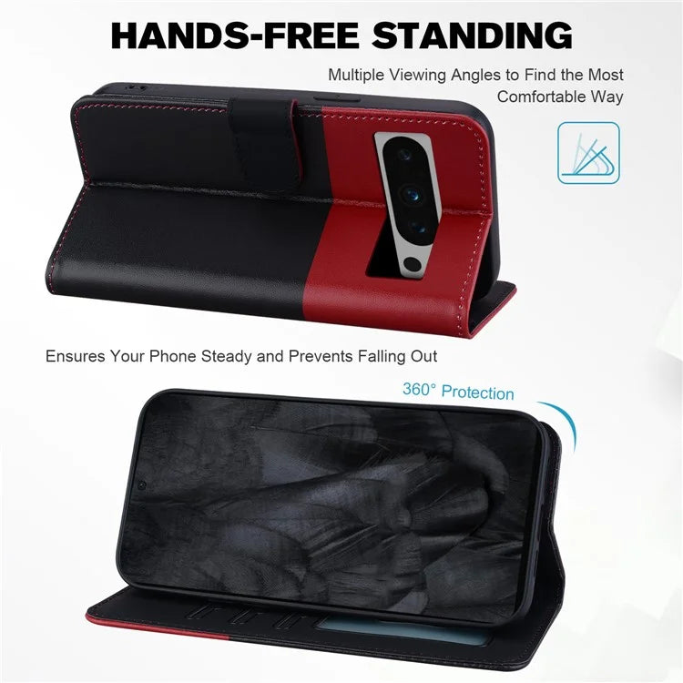 For Google Pixel 8 Pro Shockproof Case Anti-Drop Leather Flip Cover