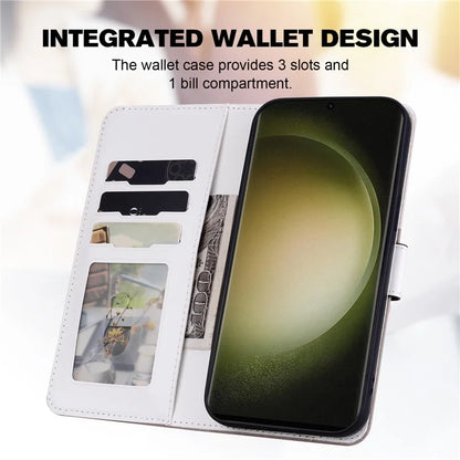 Cartoon Pet Series for Samsung Galaxy S22 Ultra 5G Case Wallet Phone Leather Flip Cover