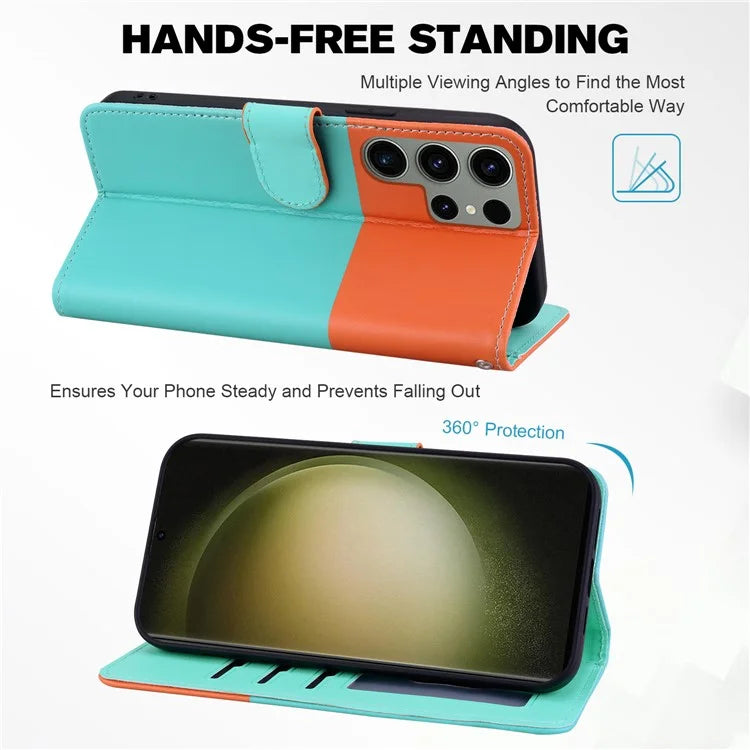 Cartoon Pet Series for Samsung Galaxy S22 Ultra 5G Case Wallet Phone Leather Flip Cover
