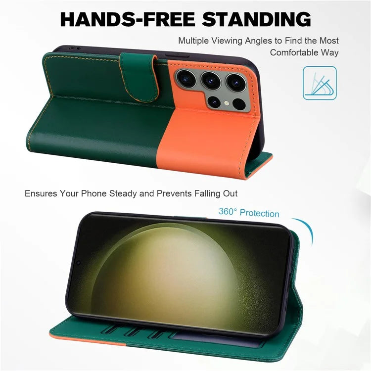 Cartoon Pet Series for Samsung Galaxy S22 Ultra 5G Case Wallet Phone Leather Flip Cover