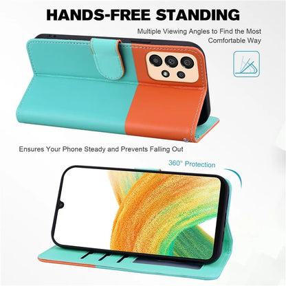 Cartoon Pet Series for Samsung Galaxy A33 5G Wallet Phone Case Shockproof Leather Cover