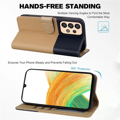 Cartoon Pet Series for Samsung Galaxy A33 5G Wallet Phone Case Shockproof Leather Cover