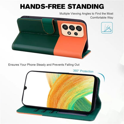Cartoon Pet Series for Samsung Galaxy A33 5G Wallet Phone Case Shockproof Leather Cover