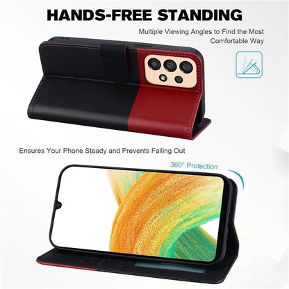 Cartoon Pet Series for Samsung Galaxy A33 5G Wallet Phone Case Shockproof Leather Cover