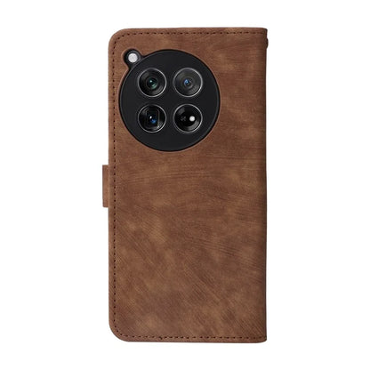 For OnePlus 12 5G Leather Phone Case with Strap RFID Blocking Card Slots
