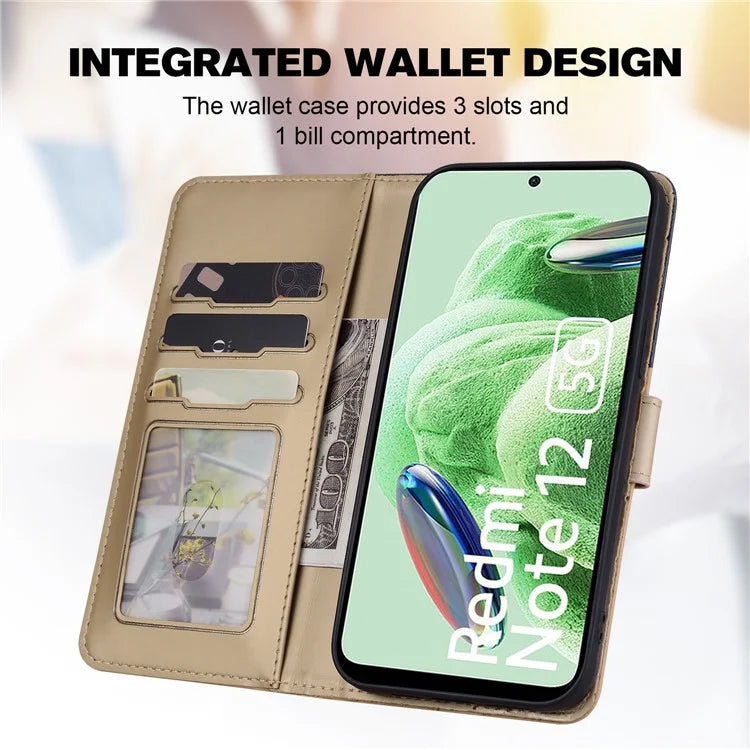 For Xiaomi Redmi Note 12 5G (India) /  Note 12 5G (China) /  Note 12 5G (Global) / Poco X5 5G Leather Case