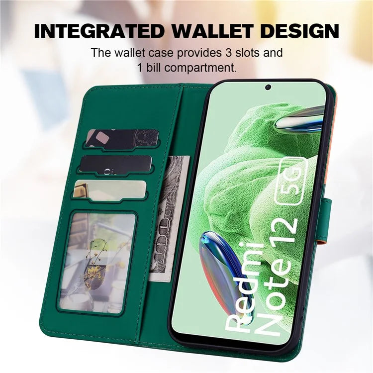 For Xiaomi Redmi Note 12 5G (India) /  Note 12 5G (China) /  Note 12 5G (Global) / Poco X5 5G Leather Case