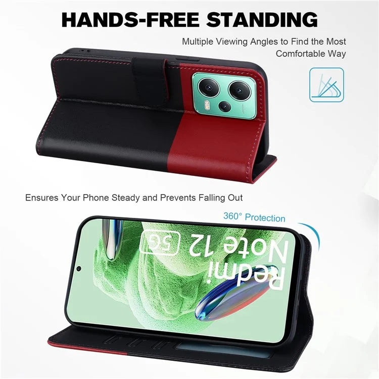 For Xiaomi Redmi Note 12 5G (India) /  Note 12 5G (China) /  Note 12 5G (Global) / Poco X5 5G Leather Case