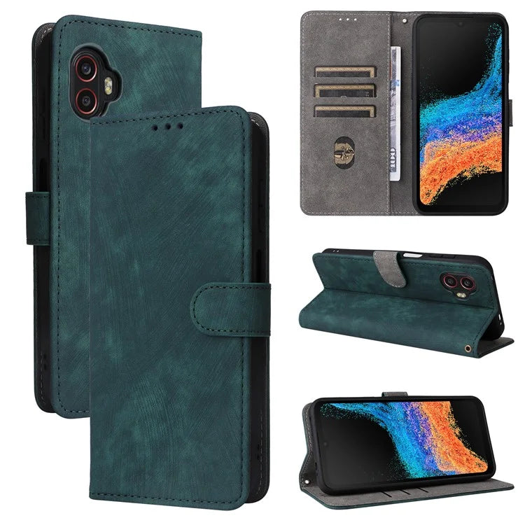 For Samsung Galaxy Xcover6 Pro 5G Phone Case Leather Cover RFID Blocking Wallet