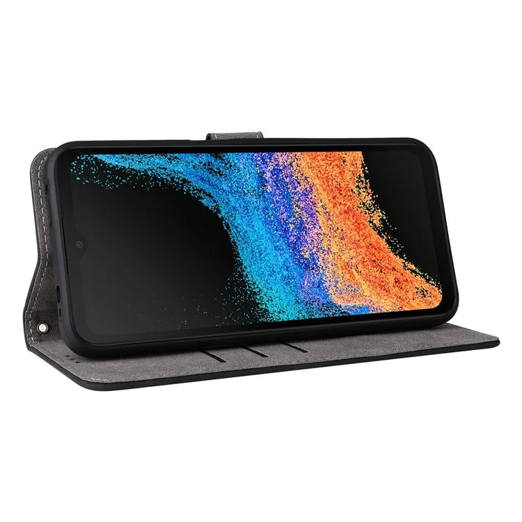 For Samsung Galaxy Xcover6 Pro 5G Phone Case Leather Cover RFID Blocking Wallet
