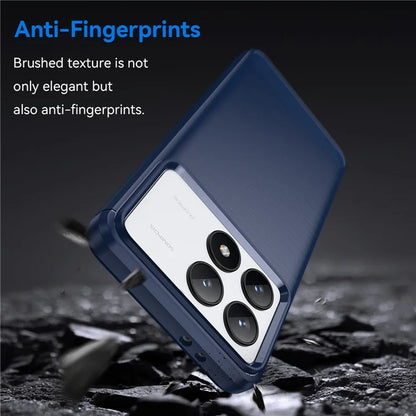 For Xiaomi Redmi K70 5G / K70 Pro 5G Case Carbon Fiber Brushed TPU Phone Cover