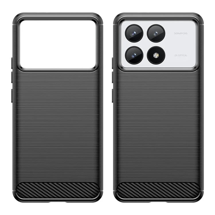 For Xiaomi Redmi K70 5G / K70 Pro 5G Case Carbon Fiber Brushed TPU Phone Cover