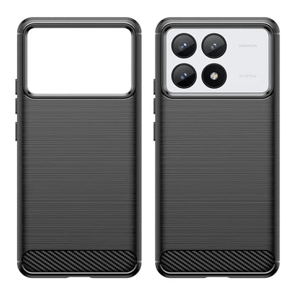 For Xiaomi Redmi K70 5G / K70 Pro 5G Case Carbon Fiber Brushed TPU Phone Cover