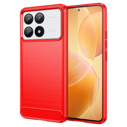 For Xiaomi Redmi K70 5G / K70 Pro 5G Case Carbon Fiber Brushed TPU Phone Cover