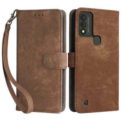 For Wiko Voix U616AT Phone Case RFID Blocking Leather Cover with Strap