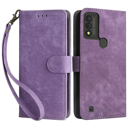 For Wiko Voix U616AT Phone Case RFID Blocking Leather Cover with Strap