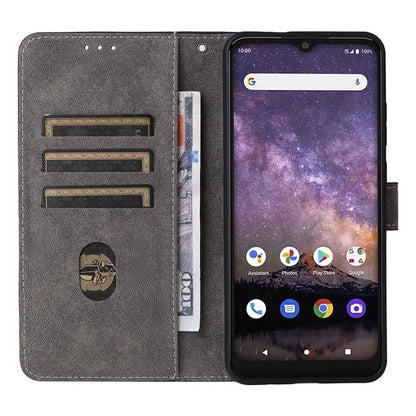 For Wiko Voix U616AT Phone Case RFID Blocking Leather Cover with Strap