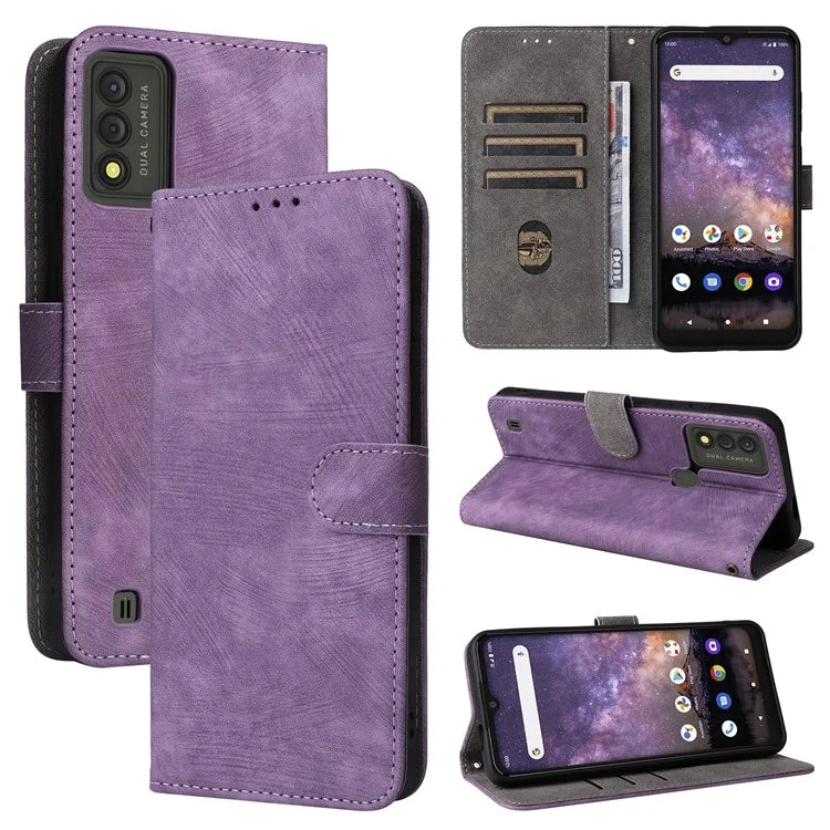 For Wiko Voix U616AT Phone Case RFID Blocking Leather Cover with Strap
