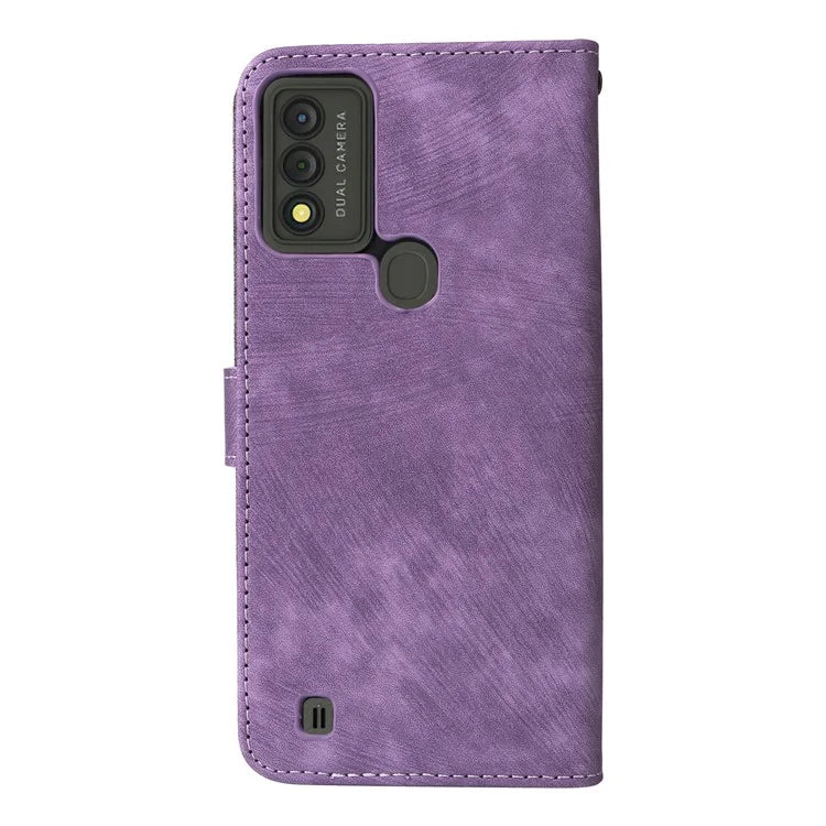 For Wiko Voix U616AT Phone Case RFID Blocking Leather Cover with Strap
