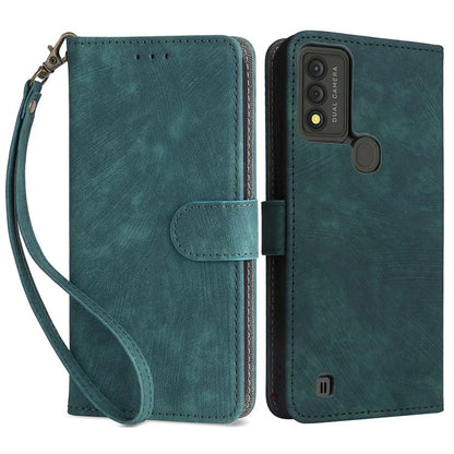 For Wiko Voix U616AT Phone Case RFID Blocking Leather Cover with Strap