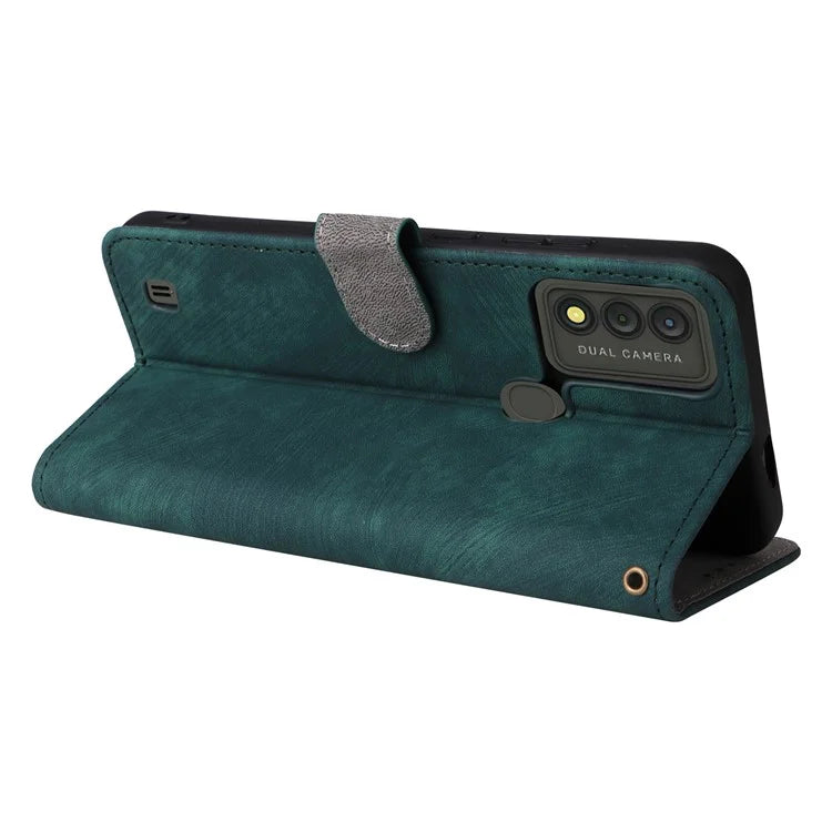 For Wiko Voix U616AT Phone Case RFID Blocking Leather Cover with Strap
