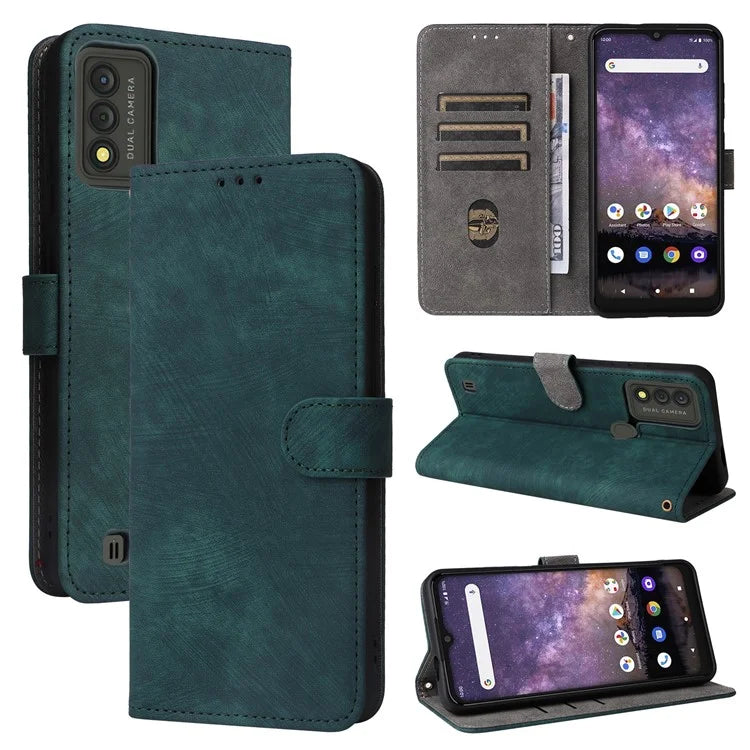 For Wiko Voix U616AT Phone Case RFID Blocking Leather Cover with Strap